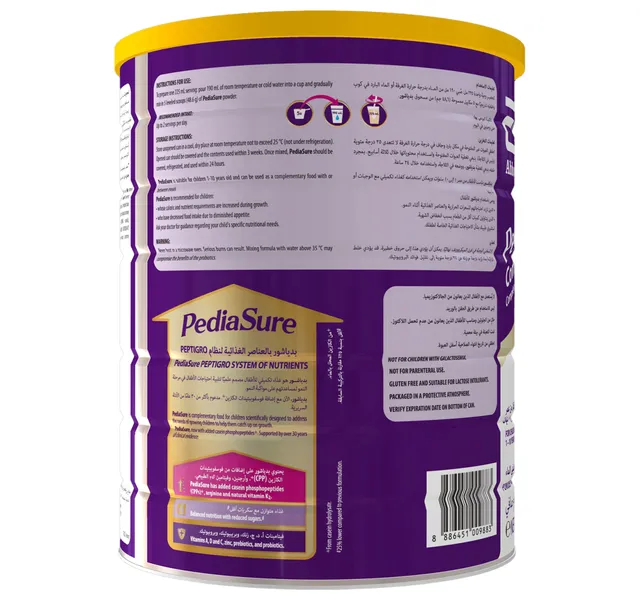 Pediasure Complete Peptigro Complementary Balanced Nutrition Vanilla For Children 1 10 Years Old 1 6 Kg