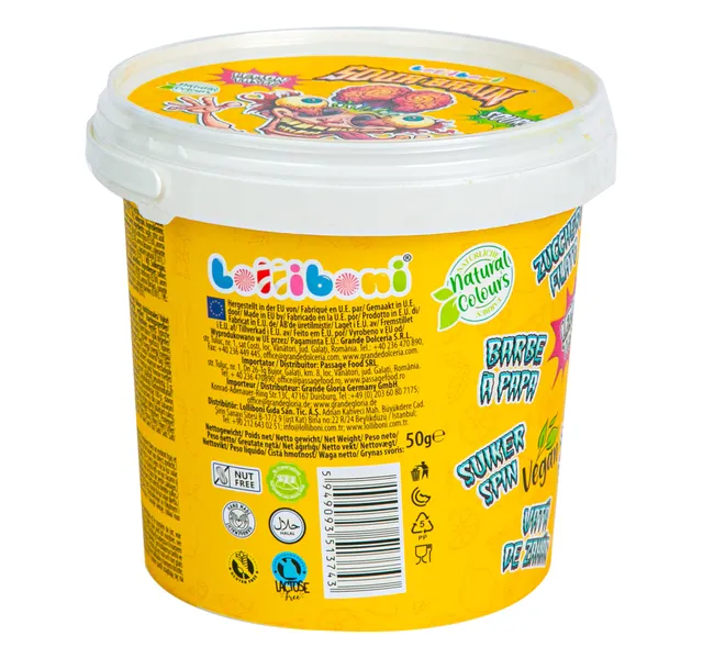 Lolliboni Sour Brain Cotton Candy 50 g