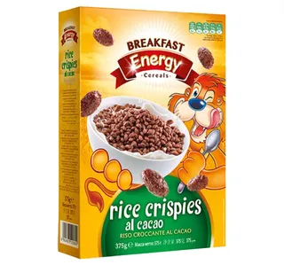 Breakfast Energy Rice Crispies With Cocoa 375 g