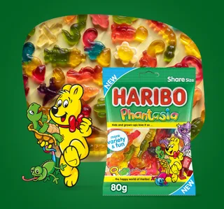 Haribo Phantasia Gummy Candy 80 G