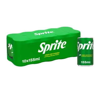 Sprite Lemon Lime Flavoured Can Value Pack 10 X 155 Ml