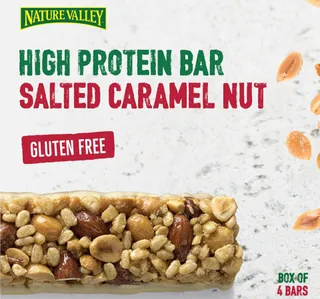 Nature Valley Salted Caramel Nut Protein Bar 4 x 40 g
