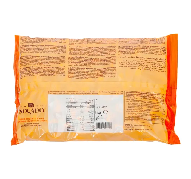 Socado Milk Chocolate Pralines With Hazelnut Cereals 1 Kg