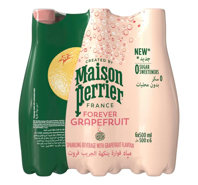 Maison Perrier Sparkling Beverage With Grapefruit Flavour Pet Bottle 6 x 500 ml