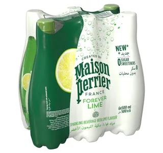 Maison Perrier Sparkling Beverage With Lime 6 x 500 ml