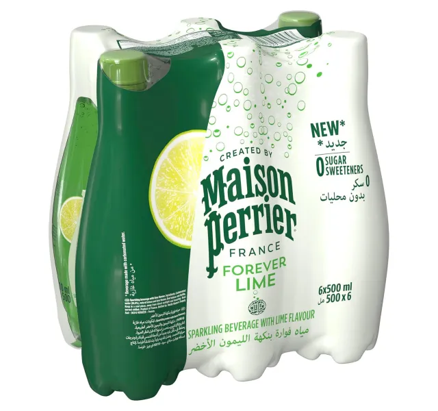 Maison Perrier Sparkling Beverage With Lime 6 x 500 ml