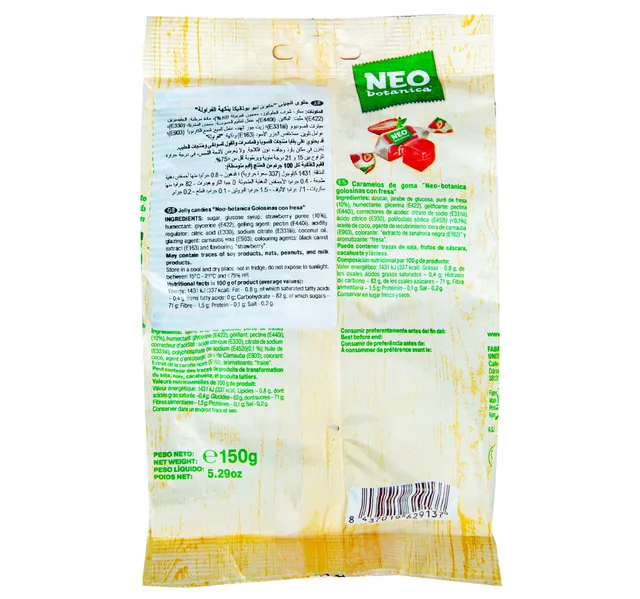 Uniconf Neobotanica Golosinas Con Fresa 150 G