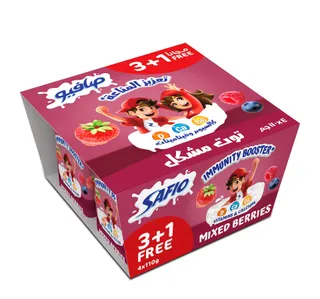 Safio Mixed Berries Yogurt 110 G 3 1