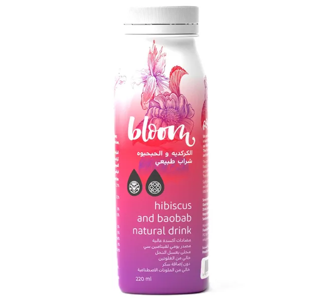 Bloom Hibiscus And Baobab Natural Drink 220 Ml