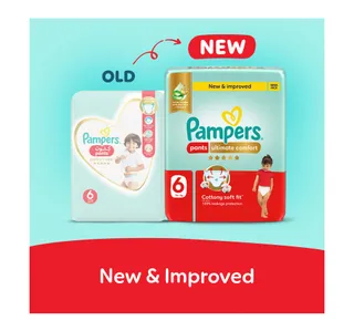 Pampers Ultimate Comfort Pants Diapers, Size 6, 16+kg, Super Saving Pack, 34 pcs