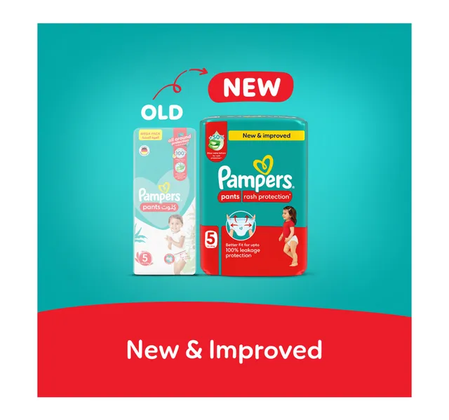 Pampers Rash Protection Pants Diapers Size 5 12 18kg Value Pack 22 Pcs