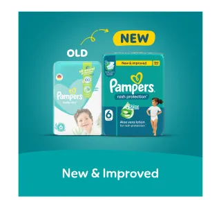 Pampers Rash Protection Taped Diapers, Size 6, 13+kg, Mega Pack, 36 pcs