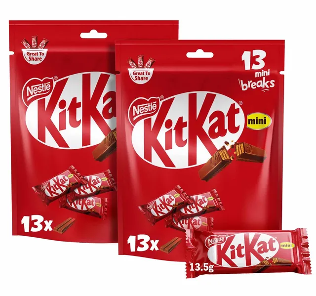 Nestle Kitkat 2 Fingers Mini Bag Milk Chocolate Bag Value Pack 2 X 175 5 G