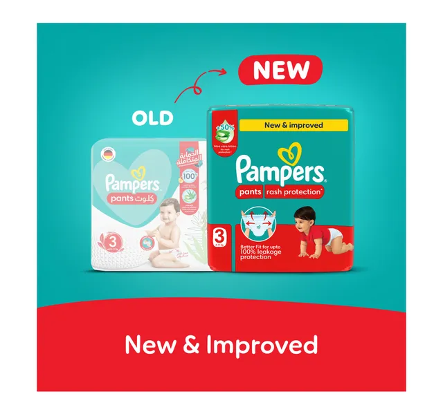 Pampers Rash Protection Pants Diapers Size 3 6 11kg Value Pack 26 Pcs