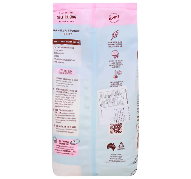 Well Good Self Raising Flour Gluten Free 1 Kg