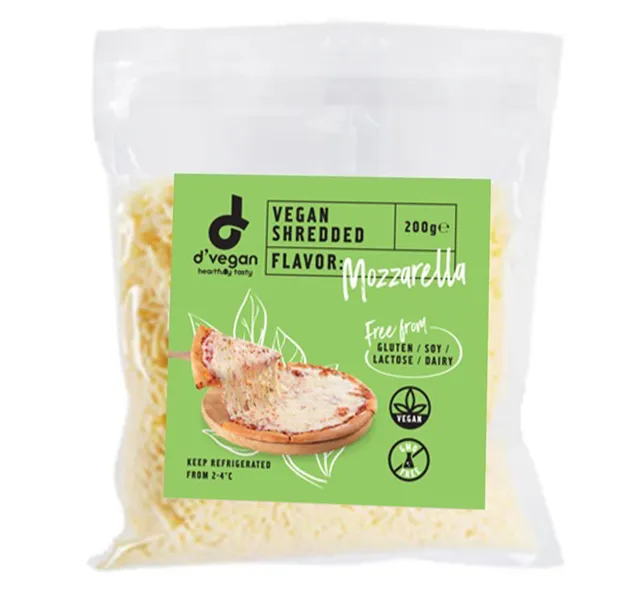 D Vegan Shredded Mozzarella Flavoured 200 G