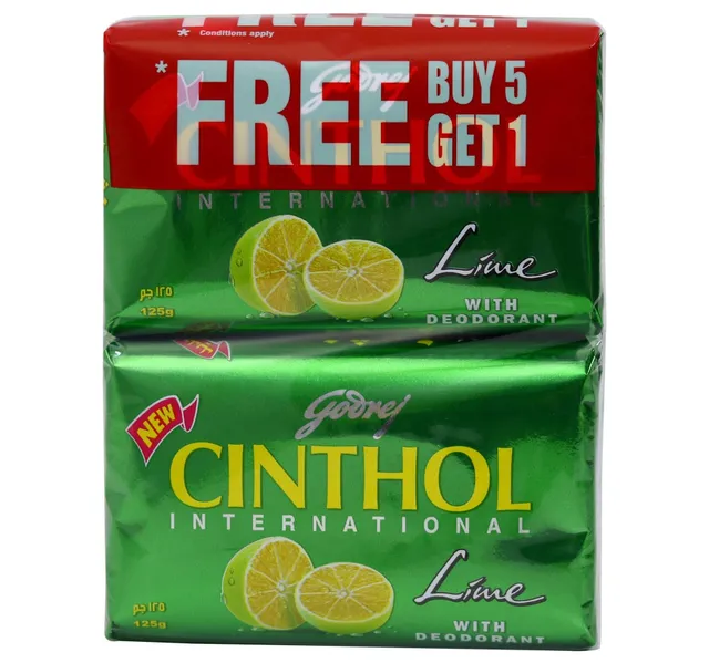 Cinthol Soap Lime 125 G 5 1