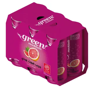 Green Mocktails Pink Grapefruit Drink 330 Ml