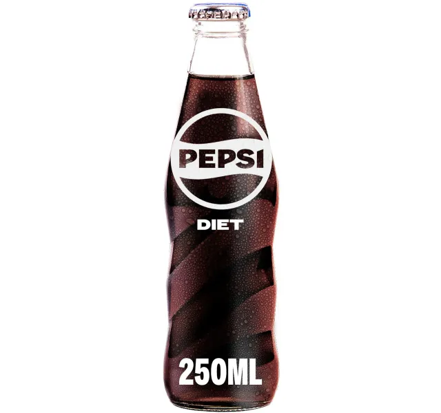Pepsi Diet Glass Bottles Cola Beverage 250 Ml