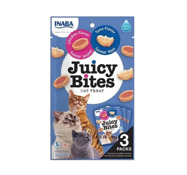 Inaba Juicy Bites Cat Food Tuna Chicken Flavour 33 9 G