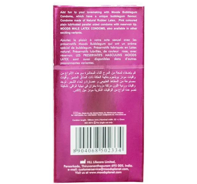 Moods Condoms Bubblegum 12 pcs
