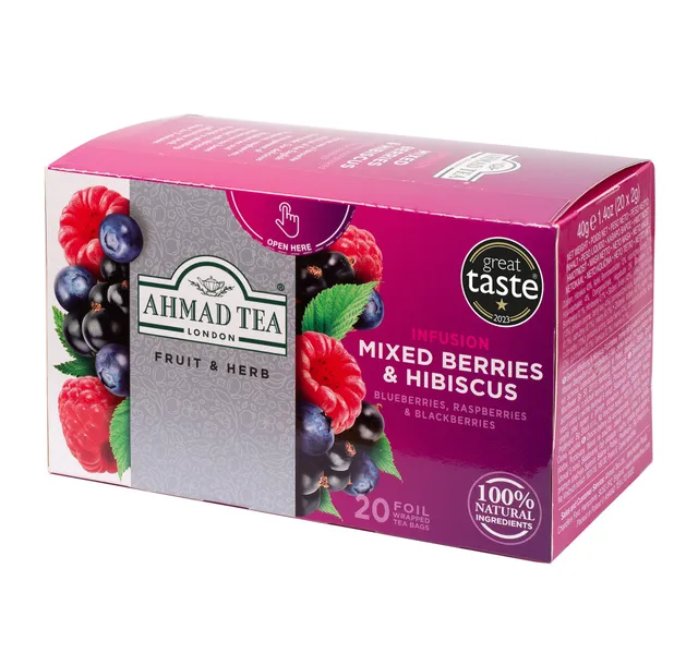 Ahmad Tea Mixed Berries Hibiscus 20 Teabags