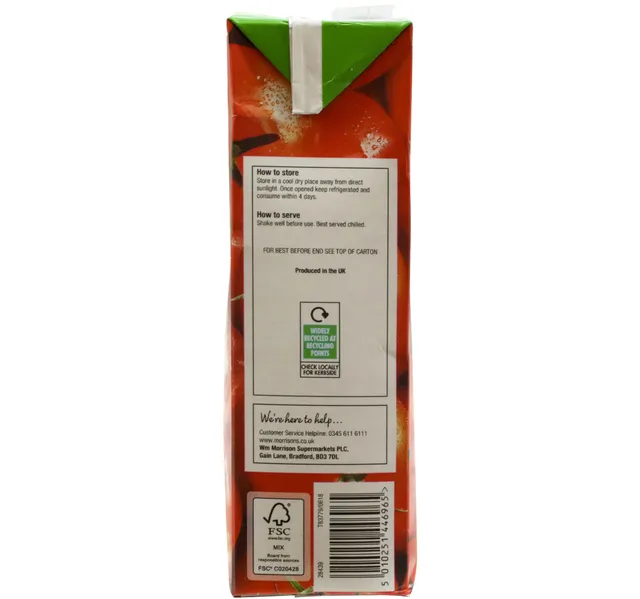 Morrisons Concentrate Tomato Juice 1 Litre