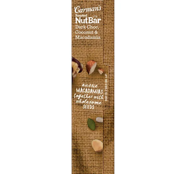 Carman S Dark Chocolate Coconut Macadamia 5 Pcs 160 G