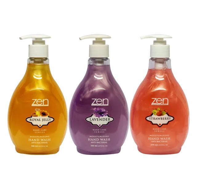 زين أنتي-باكتيريال هاندووش لافندر + رويال جيلي + ستروبري 3 x 500 ml