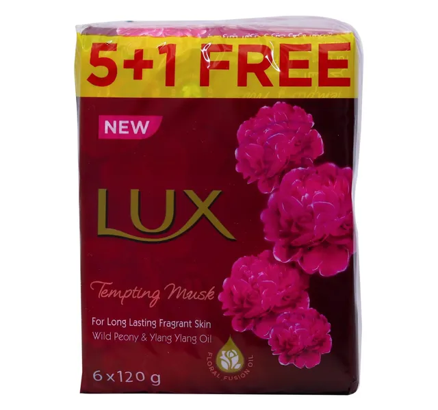 Lux Soap Tempting Musk Wild Peony Ylang Ylang Oil 120 G 5 1