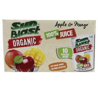 Sun Blast Organic Apple Mango Juice 200 Ml
