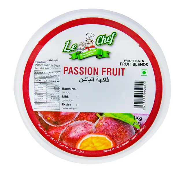 Le Chef Fresh Frozen Fruit Blends Passion Fruit 1 kg