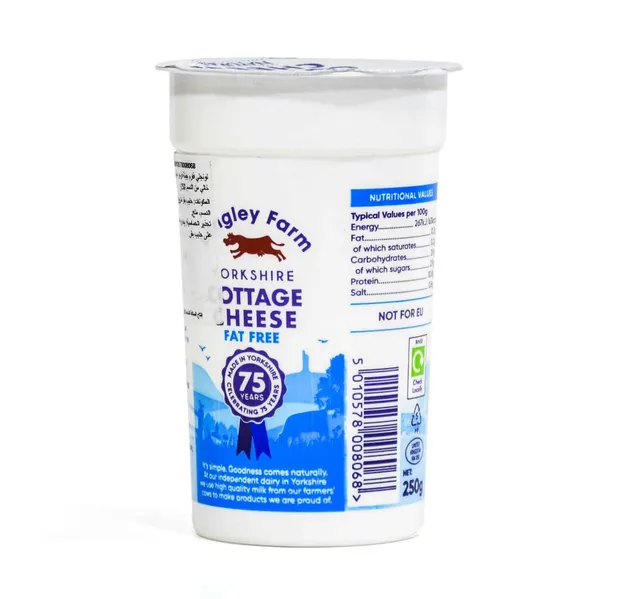 Longley Natural Cottage Cheese Fat Free 250 g