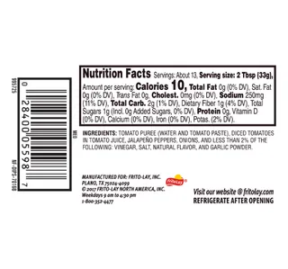 Tostitos Chunky Salsa Medium 4394 G