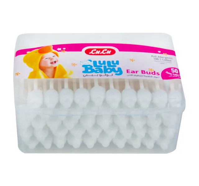Lulu Baby Pure Cotton Ear Buds 50 Pcs