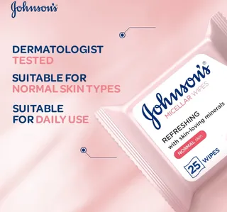 Johnsons Micellar Cleansing Wipes For Normal Skin 2 25 Pcs