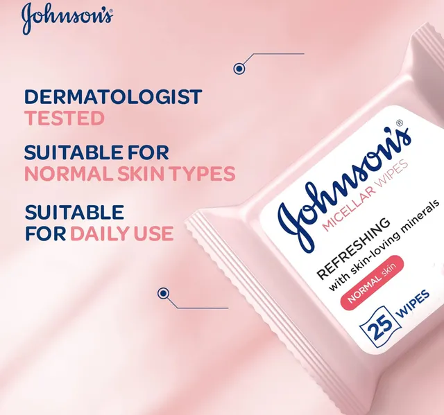Johnsons Micellar Cleansing Wipes For Normal Skin 2 25 Pcs