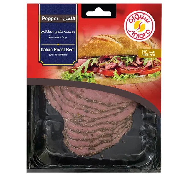 Siniora Slice Italian Roast Beef Pepper 200 G