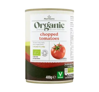 Morrisons Organic Chopped Tomatoes 400 G