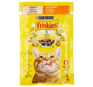 Purina Friskies Chicken In Gravy Wet Cat Food Pouch 85 G