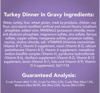 Friskies Price Fillets Turkey Dinner 156 g
