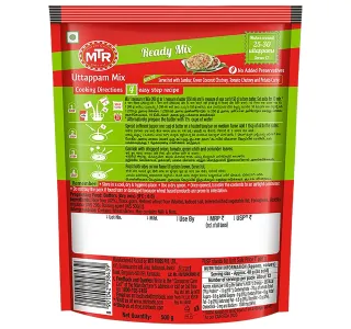 Mtr Breakfast Uttappam Mix 500 G