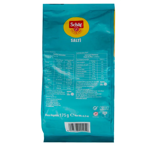 Schar Gluten Free Salti Biscuit 175 g