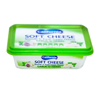 California Garlic Herbs Smooth Fresh Cream Cheese 180 G