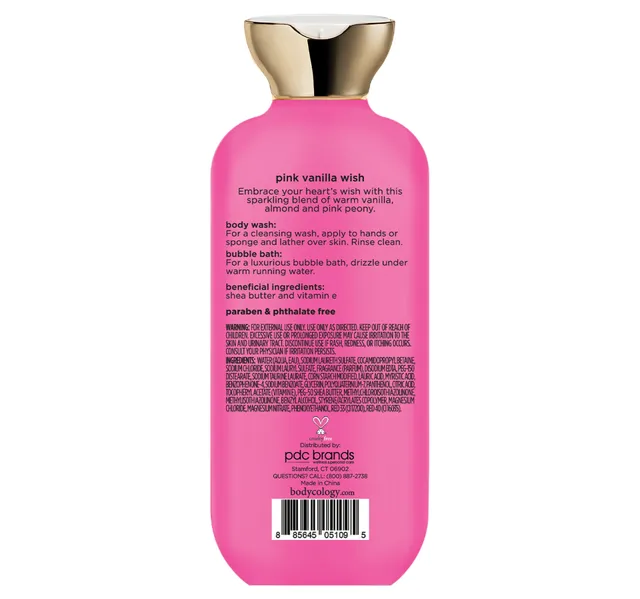 Bodycology 2in1 Body Wash with Pink Vanilla Wish Scent 473 ml