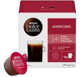 Nescafe Dolce Gusto Americano Coffee Capsules 16 Pcs 136 G