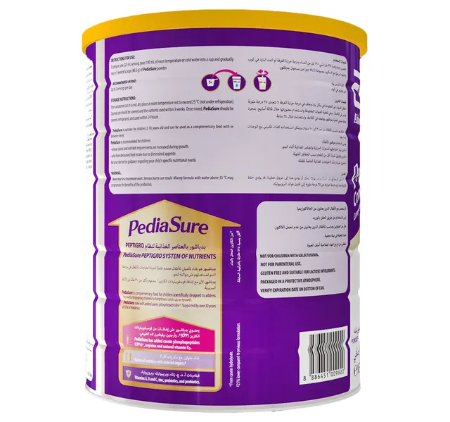 Pediasure Complementary Balanced Nutrition Peptigro System Vanilla Flavour For Children 2 2 10 Years Old 1 6 Kg