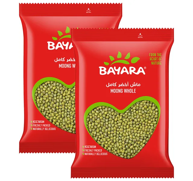 بايارا ماش أخضر كامل عبوة اقتصادية 2 × 400 جم