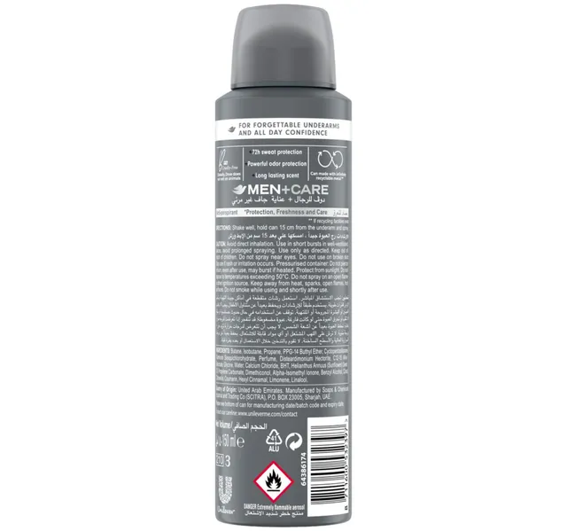Dove Men+Care Anti-Perspirant Deodorant Invisible Dry 150 ml