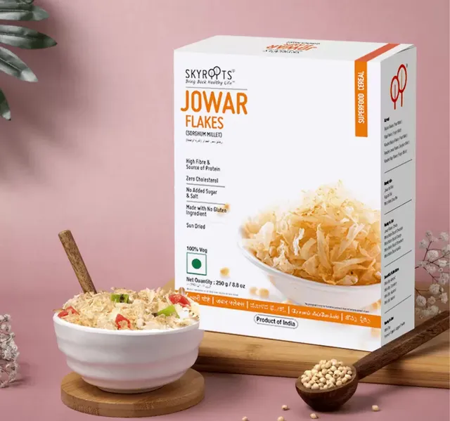 Skyroots Jowar Flakes Sorghum Millet 250 G